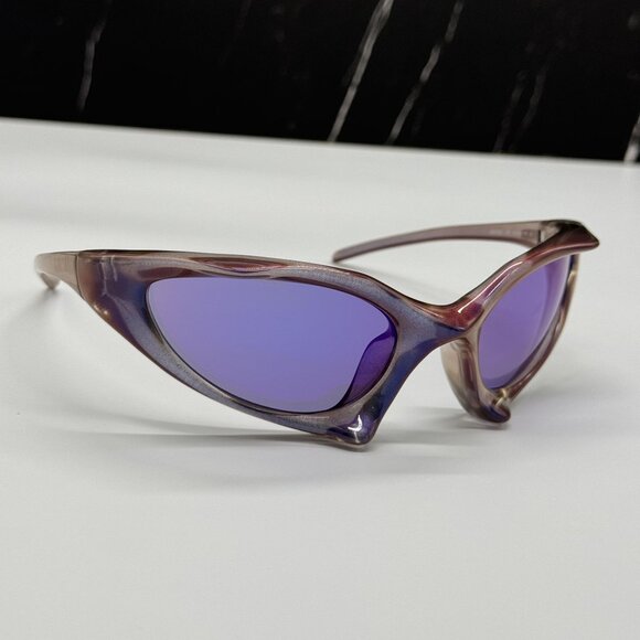 NEW BALENCIAGA SUNGLASSES PURPLE UNISEX BALENCIAGA BB0352S 002